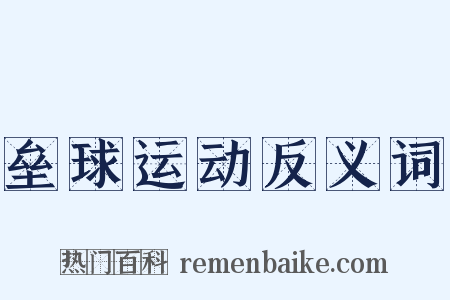 垒球运动反义词是什么意思的图片